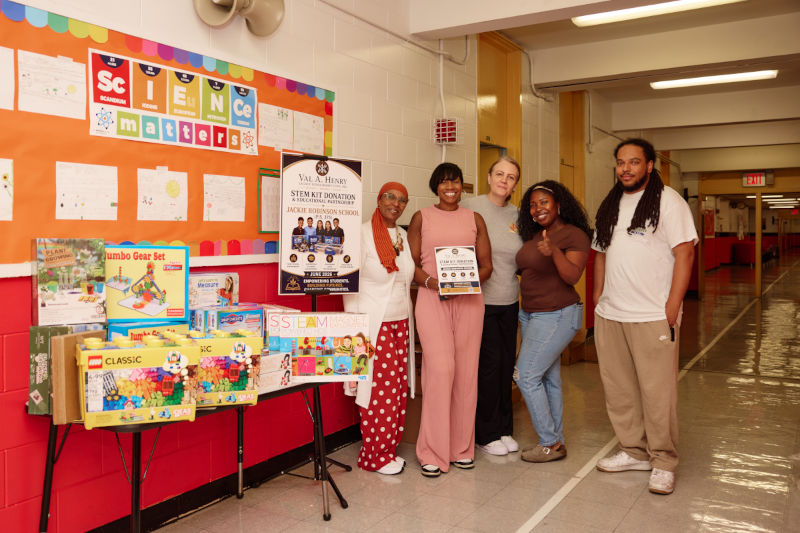 STEM kits delivered to P.S. 375, The Jackie Robinson School